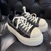 2025 New SMFK Thick-Soled Canvas Dark Night Meteor Black And White Color-Block Casual Sneakers Wilderness Skate Shoes_vogvips.com