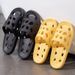 Bathroom Slippers Non-Slip Men Summer Indoor Silent Hollow Out Shower Drainage Soft Sole Bath Slippers Women_vogvips.com