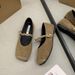 French-style Mary Jane Shoes, Soft Leather, Japanese Suede Square Toe, Suitable For Pairing With Skirts, Large Size_vogvips.com