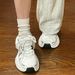 Women's Dad Sneakers 2025 New Spring Summer Breathable Mesh White Student Lightweight Casual Running Sports Shoes_vogvips.com