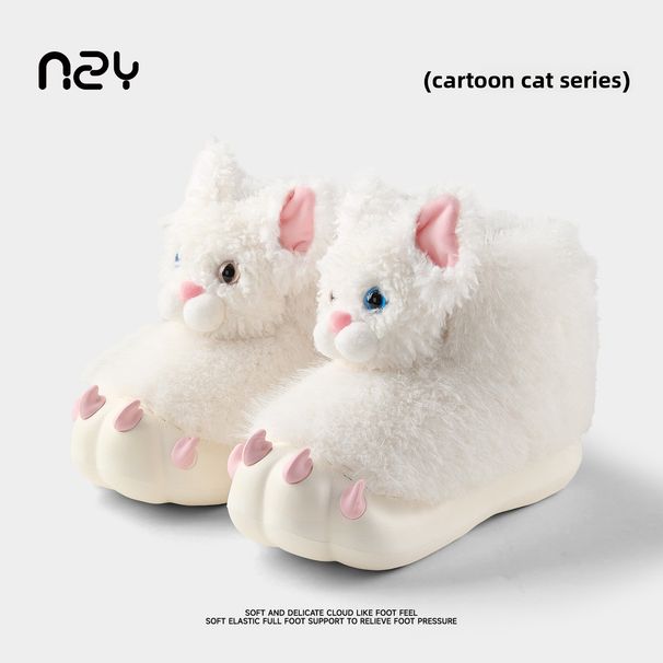 Qidan Shoe Factory Snow Women, Autumn And Winter Korean Style, Cute, Fleece-Lined, Warm, Thick-Soled, Non-Slip, Outdoor_vogvips.com