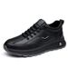 Spring 2025 New Trend Men's Genuine Leather Soft Sole Casual Sports Shoes Versatile Breathable Travel White Sneakers_vogvips.com
