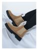 Men's Martin Large Size 46, Casual Chelsea Boots, Trendy British Style, Thick-Soled Black Suede Chimney Boots_vogvips.com