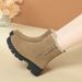 Women's Snow Boots, Women's Boots, Comfortable New Autumn And Winter Versatile Short Tube Anti Slip And Thick Velvet Warm Cotton Shoes_vogvips.com