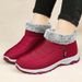 Winter New Shoes For Women, Fleece-Lined, Thickened, Warm Short Slip-On Casual Snow Boots, Middle-Aged And Elderly Mom_vogvips.com