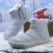 Snow Boots Winter And Spring Warm Outdoor Couple Cotton Shoes Casual Hiking Cotton Shoes Non Slip Wear Resistant Waterproof Plus Velvet_vogvips.com