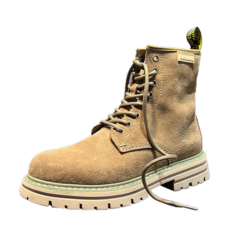 Martin Boots Men's Couple Warm And Heightened Big Head High-top Tooling Boots Boots_vogvips.com
