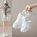 Ins Korean Version New Dad For Women 2025 Summer Student Sports Running Breathable Casual Shoes With A Height Increase_vogvips.com