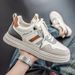 New Men's 2025 Summer Breathable White Maillard Versatile Soft Bottom Lightweight Casual Sports Trendy Shoes_vogvips.com