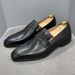 Classic Italian style loafers cowhide business dress shoes slip-on leather shoes for men_vogvips.com