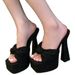Women's Bow Tie High Heeled Sandals Size 34 One Strap Plus Size Summer New Style In Stock_vogvips.com