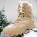 Men's Tactical Boots High Top Outdoor Military Boots For Hiking Camping Shooting & Extreme Sports - Durable PU & Mesh Construction Desert Work Boots_vogvips.com