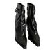 Unique Design High Heel Ankle 2025 Autumn New Hot Women Pointed White Mid-calf Boots_vogvips.com