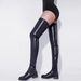 Plus Size Long For Women 2023 Winter New Round Toe Over-the-Knee Thick Sole Elastic High Boots_vogvips.com