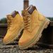 New High-Top Putian Yellow Height-Increasing Autumn Men's Thick-Soled Casual Genuine Leather Work Martin Boots_vogvips.com