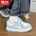 Huili WBN(JS)-3584 Women's White Sneakers 2026 New Model Ins Trend Versatile Design Thick-Soled Casual Shoes_vogvips.com