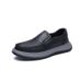 New men's set foot casual shoes light soft thick soles comfortable breathable line male leather shoes_vogvips.com
