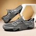 Genuine Leather Men's Casual Sports Shoes Large Size Sewn Breathable Mesh Shoes Octopus Men's Shoes_vogvips.com