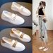 2025 New Women's White Loafers Summer Slip-On Soft Sole Non-Slip Versatile Casual Shoes For Women_vogvips.com