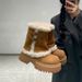 Thick-Soled Height-Increasing Mid-Calf Snow For Women 2025 New Winter Fleece-Lined Martin Short Boots Northeast Plush_vogvips.com