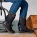 Independent Station Mid-Calf Export Large Size Martin For Women, Autumn Winter New Style, Square Heel, Back Strap,_vogvips.com