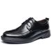 2025 New Leather For Summer Breathable Business Dress British Style Casual Soft Bottom Black Men's Shoes_vogvips.com