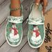 New Snowman Elf Casual Single Lightweight Large Shallow Mouth Women's Shoes_vogvips.com