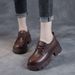 British-style Women's Leather Shoes, New Spring 2025 Collection, Japanese Versatile Mary Jane Thick-soled Shoes With A_vogvips.com