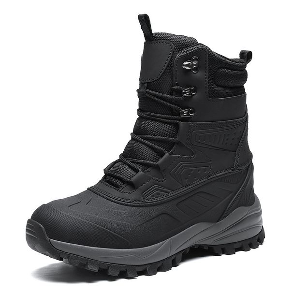 Men's Winter Thick Snow Boots With Added Fleece, Waterproof, Anti Slip, And Winter Cold Proof Boots_vogvips.com