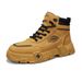 European Warm Series Leather Surface Autumn Winter New Style Yellow High-top Martin Boots Fashion Trend Outdoor Travel Sports Versatile_vogvips.com