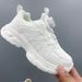 New Double-Mesh Leather 2026 Children's Rotating Buckle Casual Running Shoes For Older Children School White Sneakers_vogvips.com