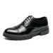 Euro Step Formal Business New Brogue Casual Leather Shoes Men's Height Increasing Tassel Slip-On Loafers Men_vogvips.com
