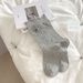 Women's Sweet Lace-Trimmed Crew Socks – Bow Embroidery & Diamond Mesh Design – Soft Cotton & Breathable Fit – Casual & Feminine Style_vogvips.com