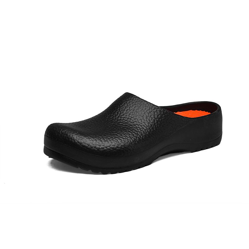 One Step Half Slippers For Outdoor Wear EVA Lightweight Thick Soled Rain Boots Nurse Shoes Oil Proof And Waterproof Chef Safety Work Shoes_vogvips.com