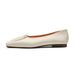 Square Head Single Shoes Women's Flat French Shallow Mouth One Pedal Doudou Shoes Gentle Soft Sole Ladyshoes_vogvips.com
