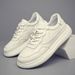 Men's Genuine Leather White Sneakers Breathable Top Layer Cowhide Casual Board Shoes Fashion Comfortable Lightweight Daily Wear_vogvips.com