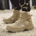 Men's Shoes, Outdoor Field Training Boots, Anti Slip Hiking Boots, High Top Combat Boots, Military Training Shoes_vogvips.com