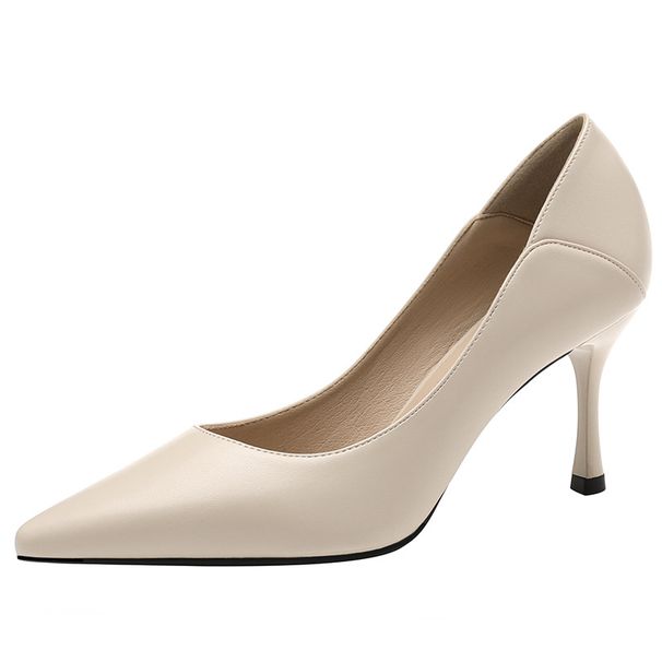 Women's Shoes Spring Classic Style Elegant Basics Casual Business Wedding Party High Heels Shallow Mouth PUMP_vogvips.com