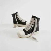 Dress Rick Vintage Jumbo Lace Sneakers Low Top Woman Designer Men Casual Leather Women Flats Shoes Newtrainer Size_vogvips.com