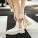 2024 Autumn Thin High-Top Cotton Martin Women's British Style Low-Top Ankle Boots_vogvips.com