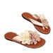 European And American Foreign Trade Sweet Floral Flat Sandals For Outdoor Wear, Casual Versatile Beach Sandals,_vogvips.com