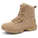 High-top Boots Men Outdoor Anti-slip Lace-up Flat Soft Wear-resistant Hiking Shoes Men Breathable Comfortable Combat Boots Men_vogvips.com
