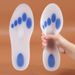 Milk white real silicone insole for men and women leisure cushioning soft foot heart pads running insole_vogvips.com