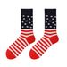 Explosive plus-size wicking cotton striped socks for women mid-tube socks for men_vogvips.com