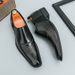 Men's Slip-On Pointed Toe Loafers - British Style Two-Tone Casual Shoes For Work & Formal Occasions_vogvips.com