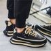 Men's Spring Trendy Brand High-End Versatile Big-Toe Sports Running Casual Thick-Soled Height-Increasing Black Dad Shoes_vogvips.com