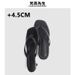 Genuine Leather Kitten Heel Flip Flops for Women Fashionable Thong High Heeled Sandals French Style Sheepskin Version in Stock_vogvips.com