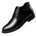 Dress Casual Men's Shoes Fleece Inner Height Increase Professional Casual Round Head Shallow Mouth Men's Shoes_vogvips.com