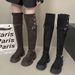 Melard Two-Way Fold Thick-Soled Long For Women 2025 Autumn Winter New Style Chunky Heel Over-the-Knee Riding Boots_vogvips.com