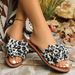 2025 New Shoes Flat Casual Large Bowknot Women's Slippers Sandals Size 40-43_vogvips.com